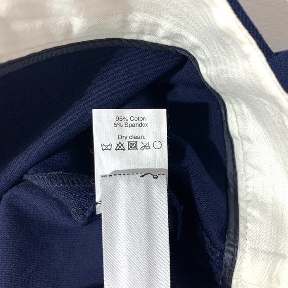 J. Crew Minnie Side-Zip Cropped Cigarette Pant size 0 in Dark Navy - Picture 7 of 12